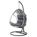 Outdoor Egg Swing Chair with Stand Cushion Wicker Armrest