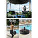Outdoor Umbrella 3m Base Beach Pole Garden Tilt Sun Patio Uv