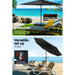 Outdoor Umbrella 3m Base Beach Pole Garden Tilt Sun Patio Uv