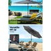 Outdoor Umbrella 3m Base Beach Pole Garden Tilt Sun Patio Uv