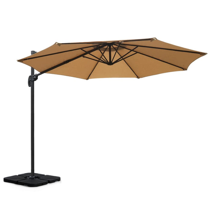 Outdoor Umbrella 3m Base Cantilever Beach Stand Sun Roma