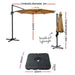 Outdoor Umbrella 3m Base Cantilever Beach Stand Sun Roma