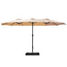 Outdoor Umbrella Beach Twin Base Stand Garden Sun Shade