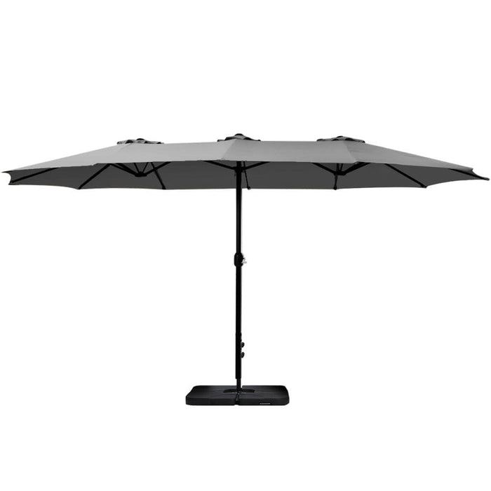 Outdoor Umbrella Beach Twin Base Stand Garden Sun Shade