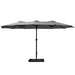 Outdoor Umbrella Beach Twin Base Stand Garden Sun Shade