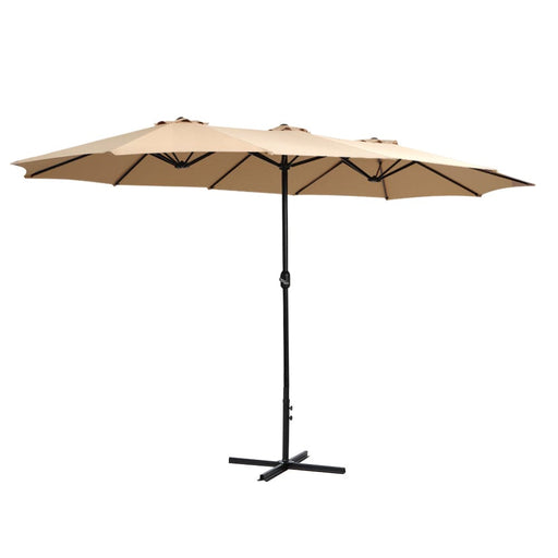 Outdoor Umbrella Twin Beach Stand Base Garden Sun Shade