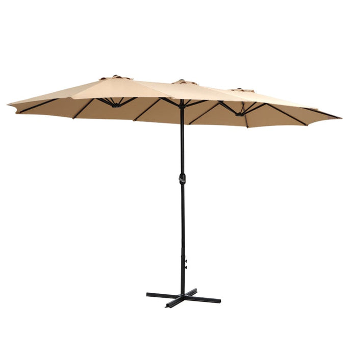 Outdoor Umbrella Twin Beach Stand Base Garden Sun Shade