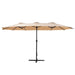 Outdoor Umbrella Twin Beach Stand Base Garden Sun Shade