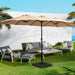 Outdoor Umbrella Twin Beach Stand Base Garden Sun Shade