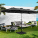 Outdoor Umbrella Twin Umbrellas Beach Garden Stand Base Sun