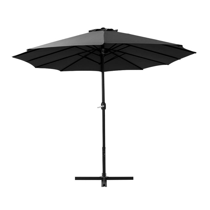 Outdoor Umbrella Twin Umbrellas Beach Garden Stand Base Sun