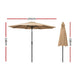 Outdoor Umbrella Umbrellas Beach Pole Garden Tilt Sun Patio