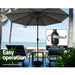 Outdoor Umbrella 3m Umbrellas Garden Beach Tilt Sun Patio