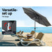 Outdoor Umbrella 3m Umbrellas Garden Beach Tilt Sun Patio