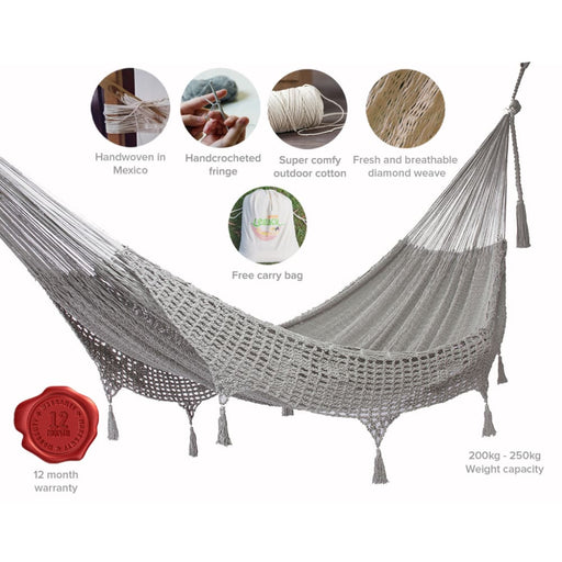 Outdoor Undercover Cotton Legacy Hammock with Hand