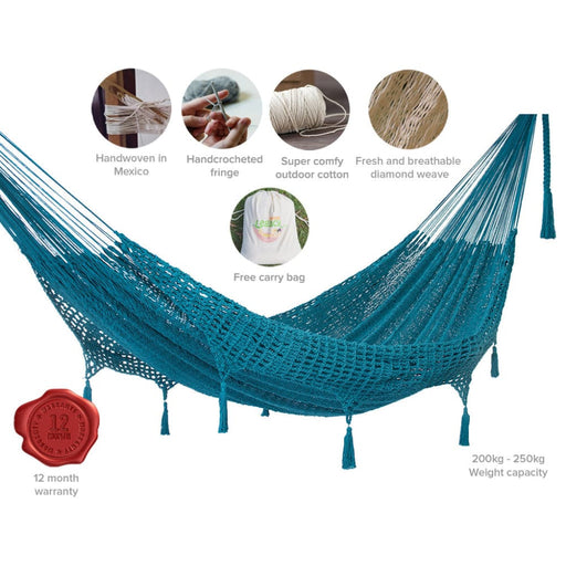 Outdoor Undercover Cotton Legacy Hammock with Hand
