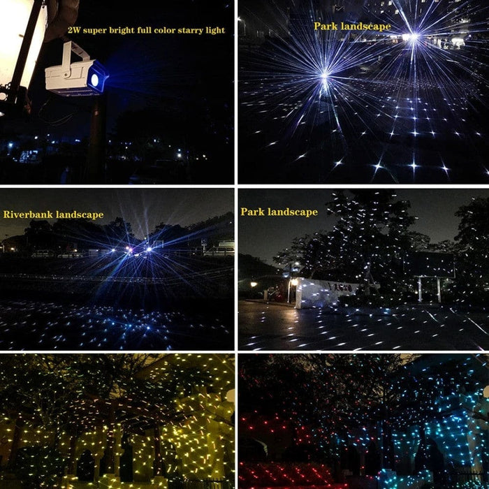 2w Outdoor Waterproof Starry Sky Star White Laser Light