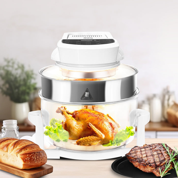 17L Digital Family Turbo Convection Oven Broiler Cooker - White