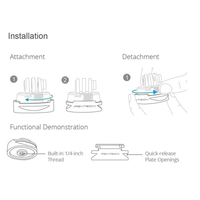 P 11b 023 Tripod Adapter for Dji Action