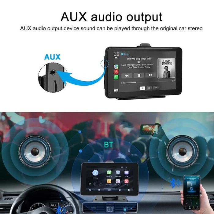 P703s 7 Inch Wireless Carplay Car Navigator Smart Driving