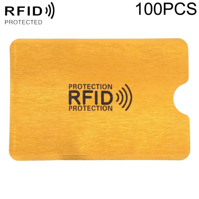 Pack Of 100 Rfid Blocking Aluminum Foil Card Sleeves