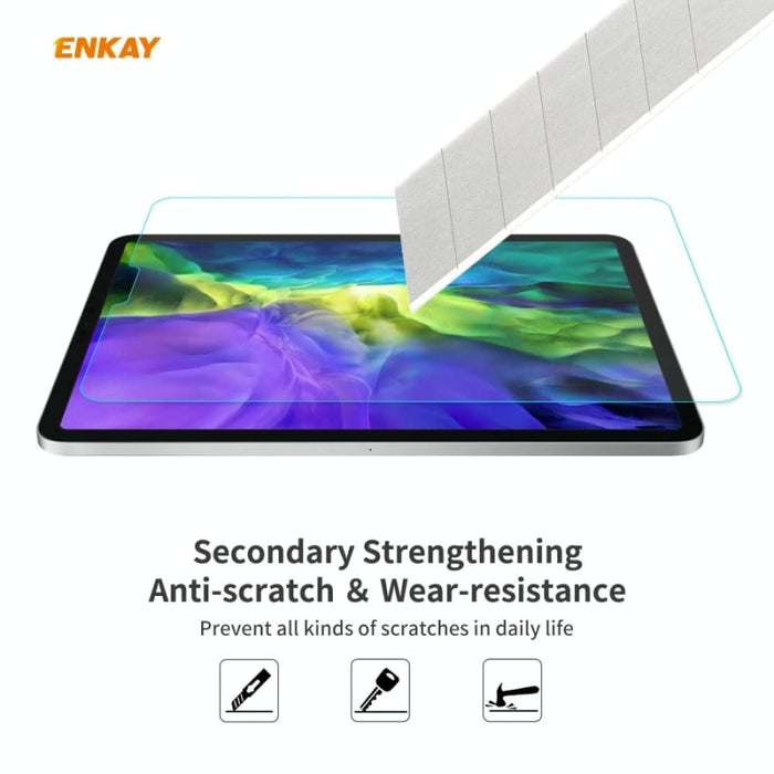 Pack Of 2 0.33mm Tempered Glass For Ipad Pro 11 Inch 9h
