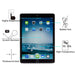 Pack Of 2 9h Tempered Glass For Ipad 9.7 /pro/air
