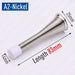 Pack Of 2 Flexible Spring Door Stops Satin Nickel