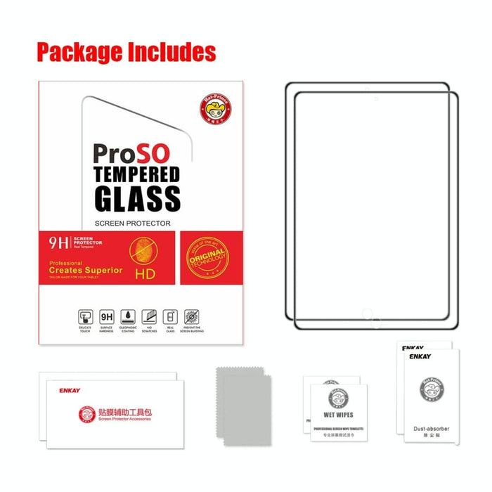 Pack Of 2 Full Glue Tempered Glass For Ipad 10.2