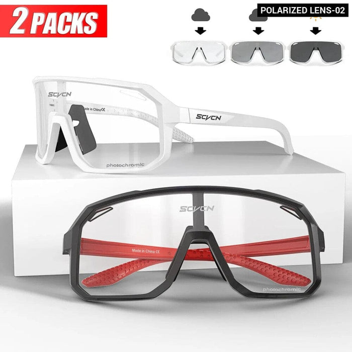 Pack of 2 Pochromic Cycling Sunglasses
