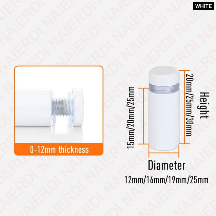 Pack Of 20 Stainless Steel Wall Standoffs For Acrylic Frames