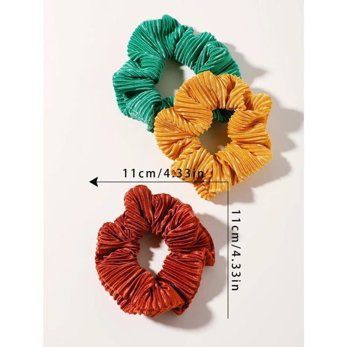 Pack Of 3 Soft Hair Scrunchies