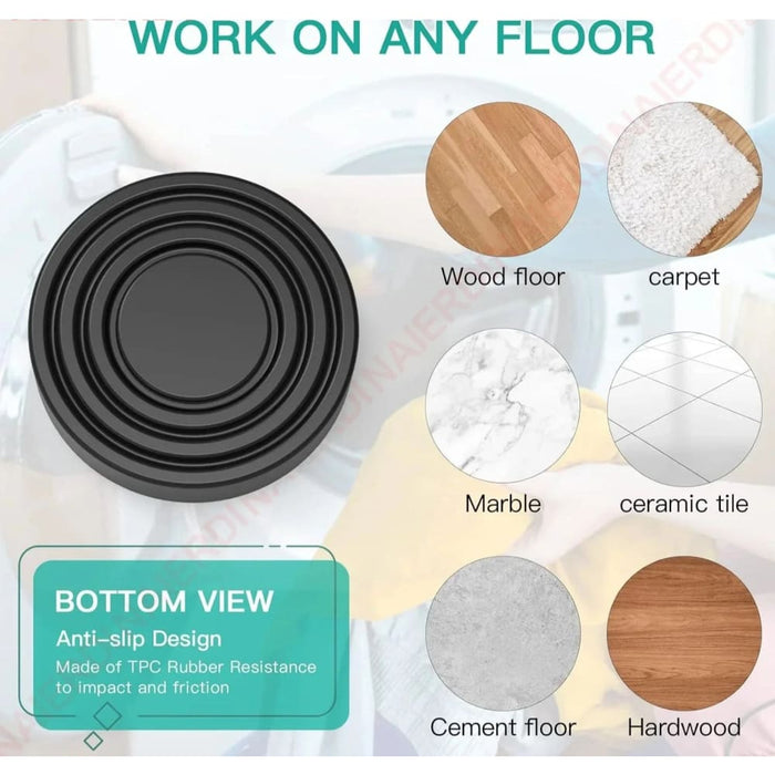 Pack Of 4 Anti Vibration Washing Machine Pads