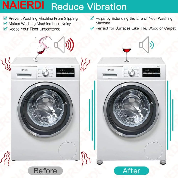 Pack Of 4 Anti Vibration Washing Machine Pads