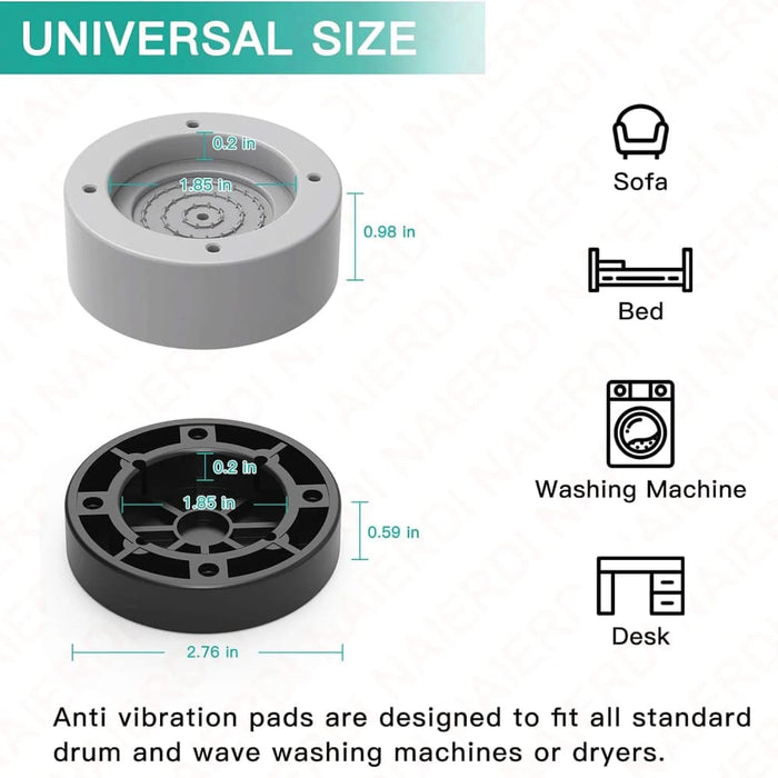 Pack Of 4 Anti Vibration Washing Machine Pads