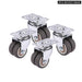 Pack Of 4 Heavy Duty Swivel Casters With Brake