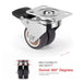 Pack Of 4 Heavy Duty Swivel Casters With Brake