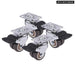 Pack Of 4 Heavy Duty Swivel Casters With Brake
