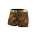 Pack Of 5 Deluxe Black Gold Printed Cotton Boxer Shorts Mens