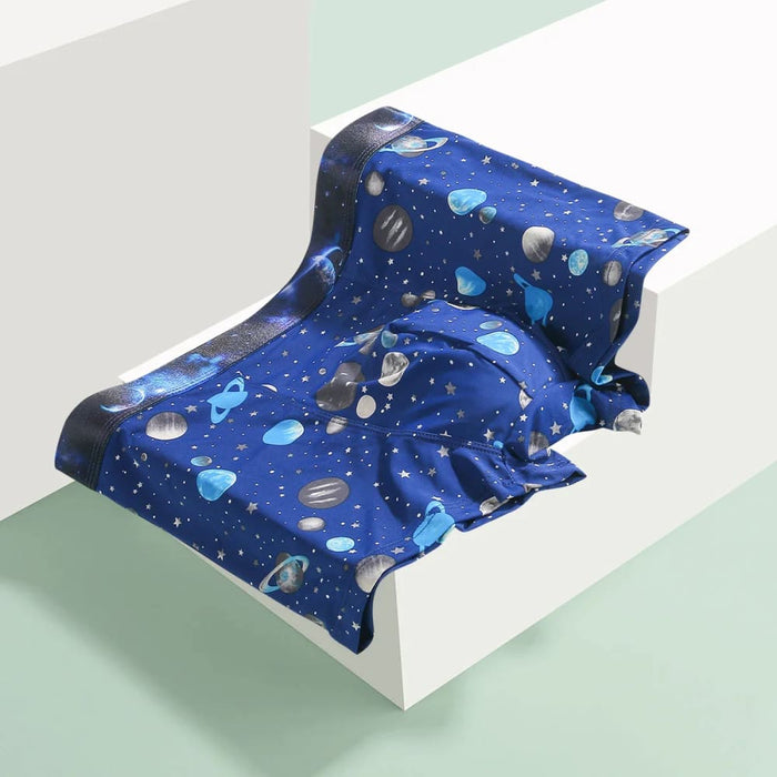 Pack of 5 Mens Star Print Cool Comfortable Anti Bacterial