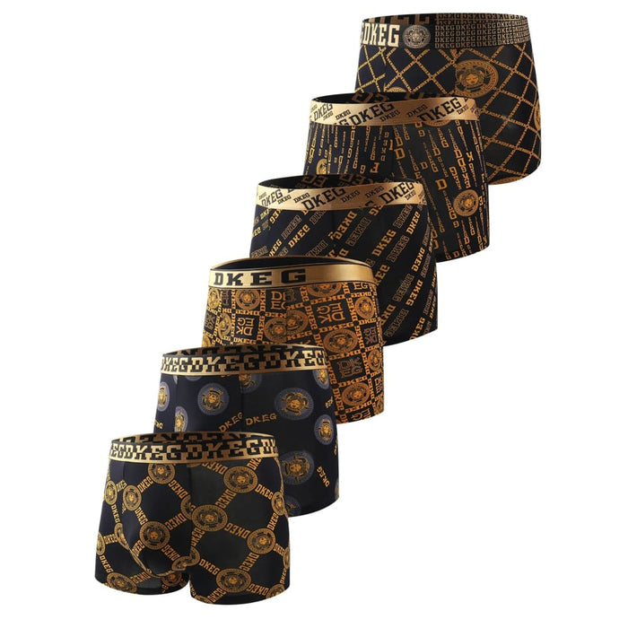 Pack of 6 Mens Silk Boxer Briefs