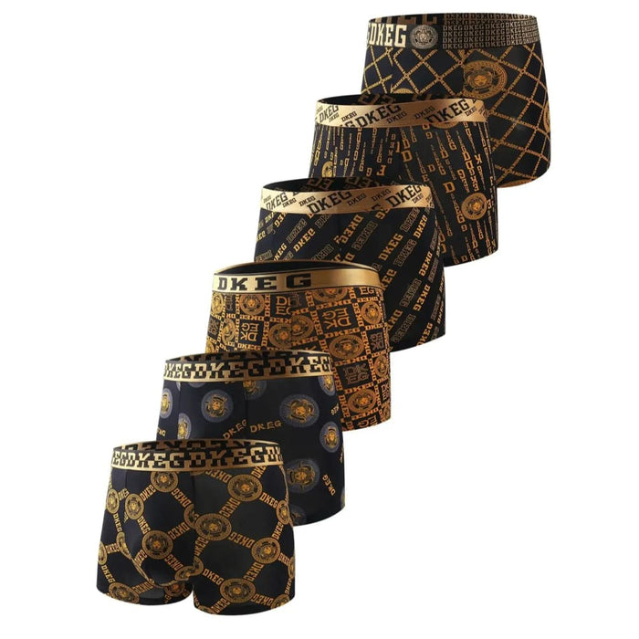 Pack of 6 Mens Silk Boxer Briefs