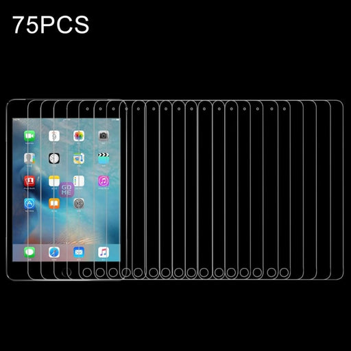 Pack Of 75 0.3mm 9h Tempered Glass Film For Ipad 2/3/4