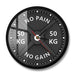 No Pain no Gain 50kg Barbell 3d Modern Wall Clock Weight