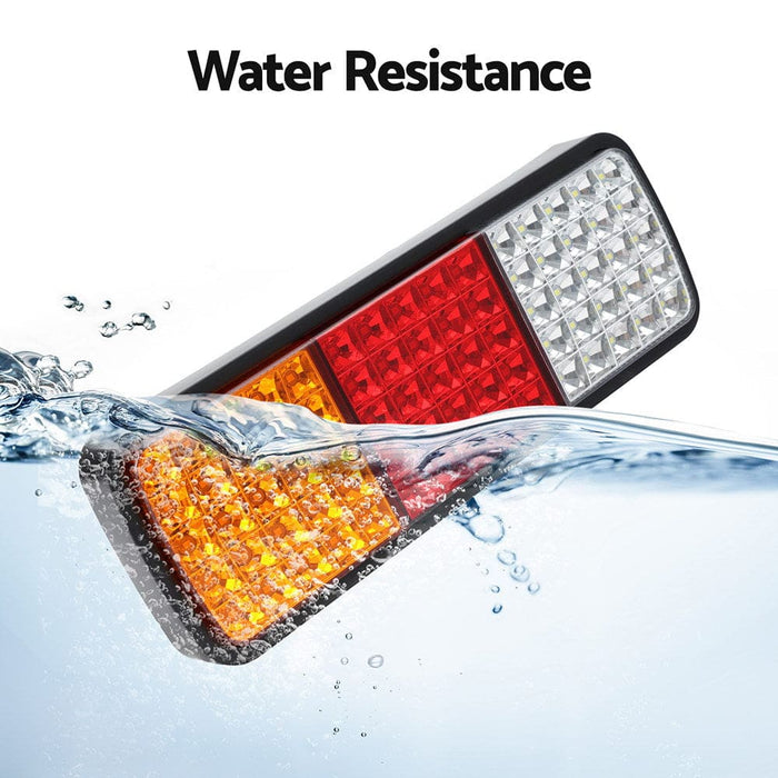 Pair 75 Led Tail Lights Stop Reverse Indicator 12v Ute