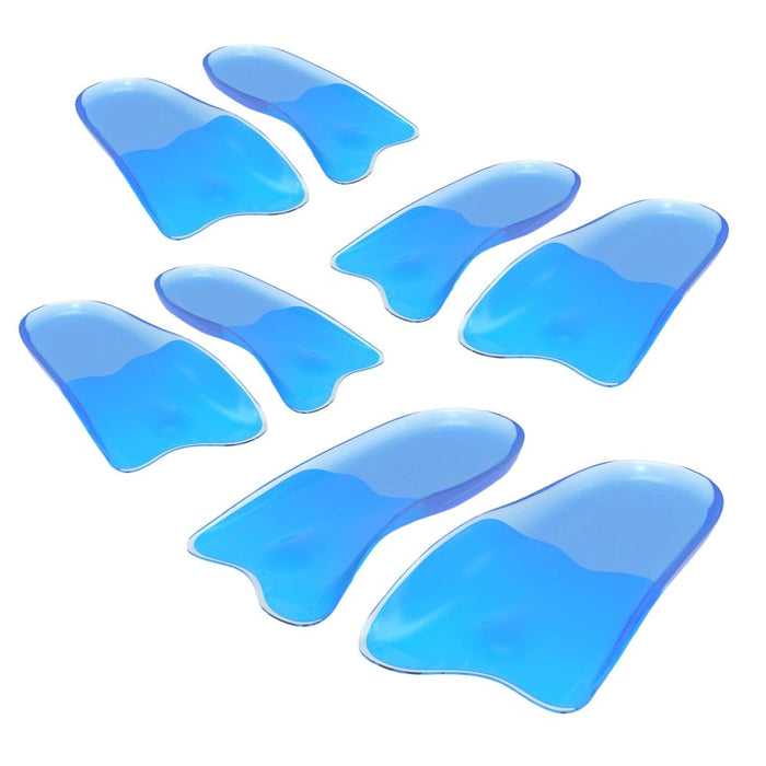 4x Pair s Size Gel Half Insoles Shoe Inserts Arch Support