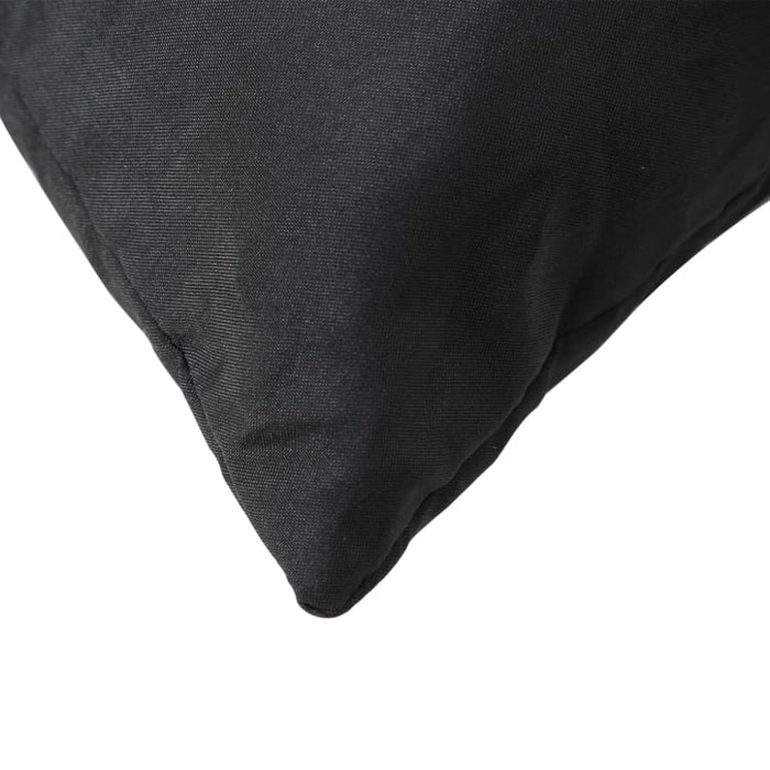 Pallet Cushions 2 Pcs Black Oxford Fabric Tloilo