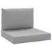Pallet Cushions 2 Pcs Grey Oxford Fabric Tloipp