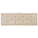 Pallet Floor Cushion Cotton 120x40x7 Cm Beige Anlik