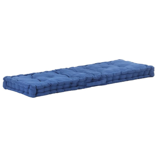 Pallet Floor Cushion Cotton 120x40x7 Cm Light Blue Anlni